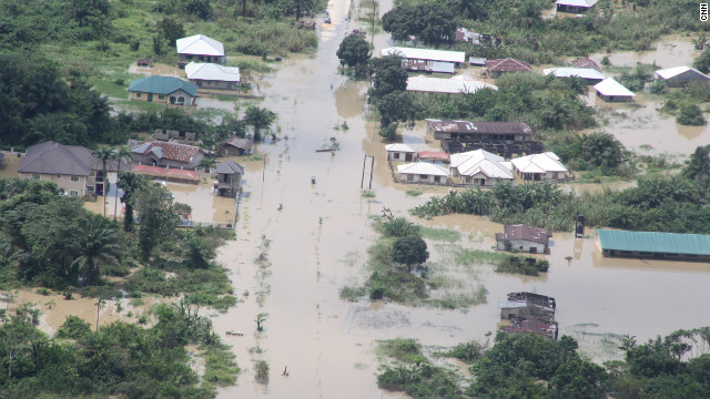 Dozens of people have died in flooding in parts of Nigeria.