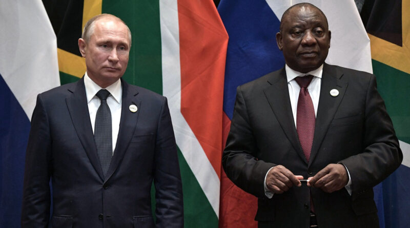 South Africa Risks Straining its Ties with the West as it Continues to Court Putin's Russia | The African Exponent.