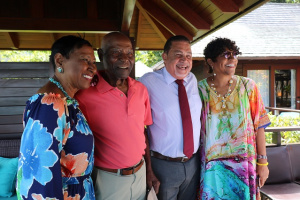 Jamaican-American centenarian attends renewal of vows of relatives in Seychelles