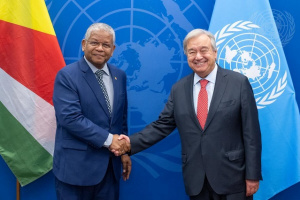 UN Secretary-General commends Seychelles as frontline partner for issues of concern for the organisation 